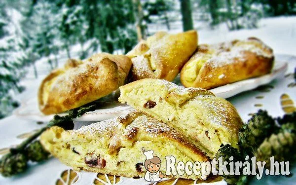 Mascarponés túrókrémes táska vörös áfonyával