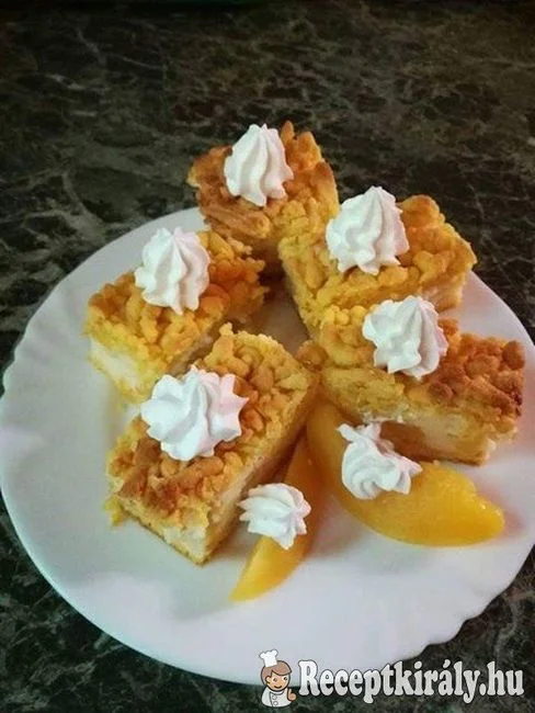 Barackos reszelt pite recept