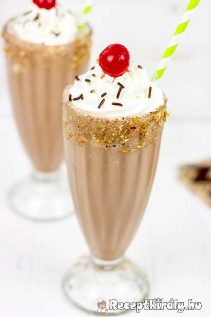 Csokoládé shake mandulával recept