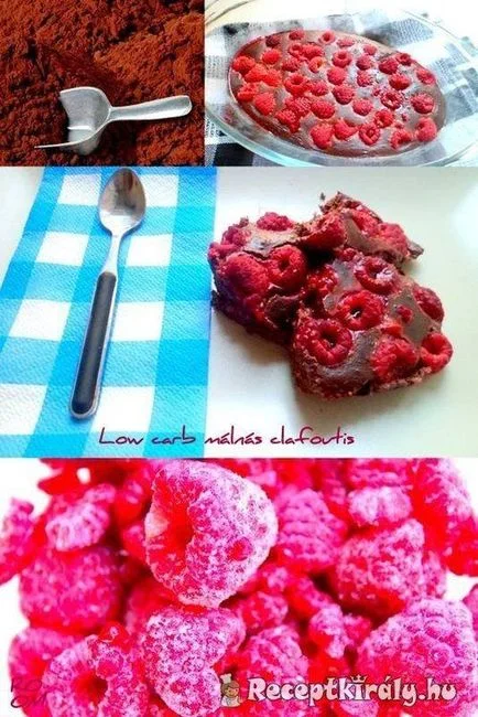 Low carb málnás clafoutis