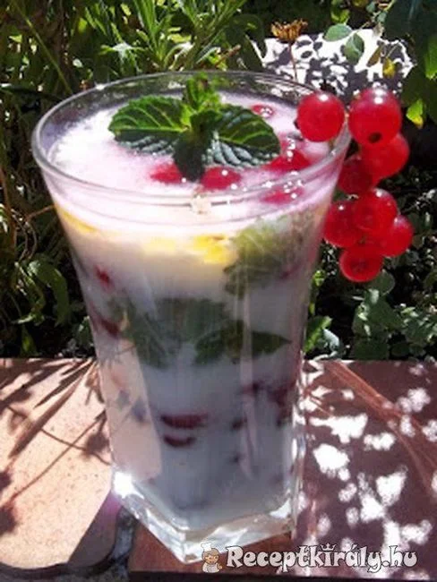 Ribizlis mentás joghurt recept
