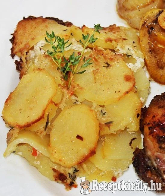 Csőben sült krumpli (burgonya gratin)