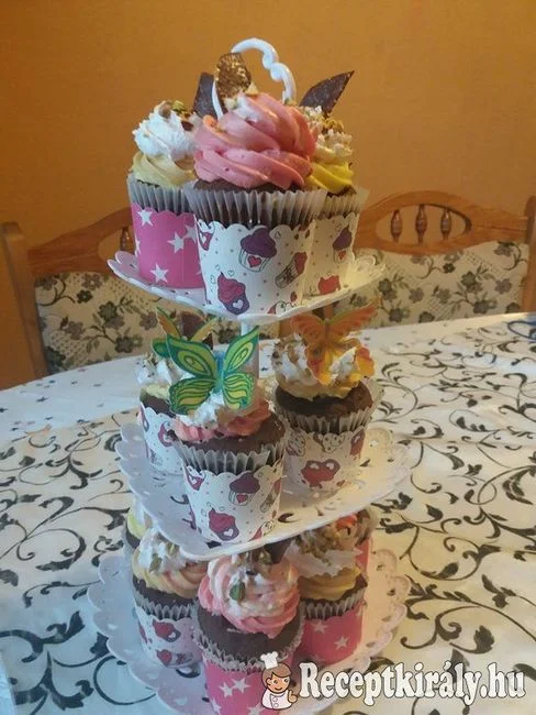 Málnás cupcake recept