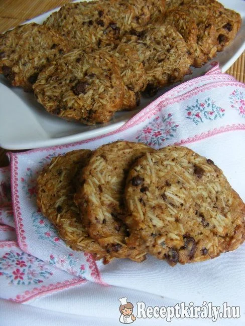 Mandulás-csokis keksz recept