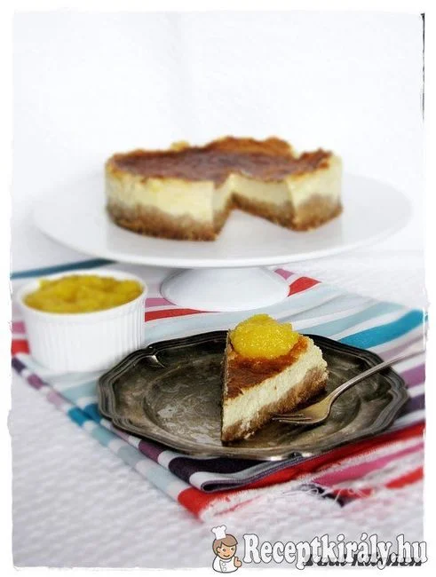 Mangós kókuszos sajttorta recept