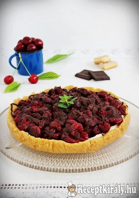 Mascarponés-cseresznyés torta recept