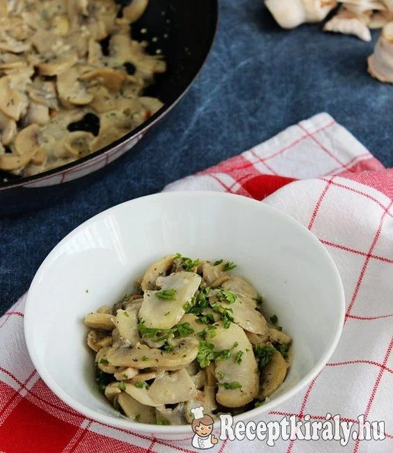 Tejszínes gomba (köret) recept