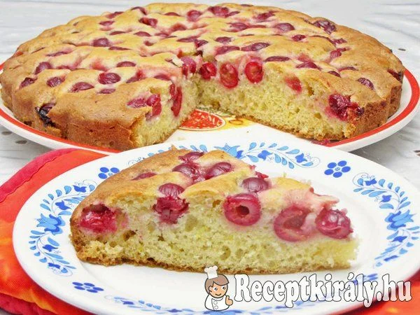 Meggyes lepény recept