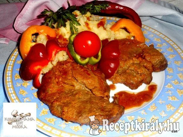 Mézes-mustáros tarja burgonyapürével recept