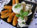 Bazsalikomos csirkemell burgonya krokettel – 3. kép
