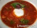 Bazsalikomos petrezselymes ratatouille leves mozzarellával – 3. kép