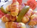 Burgonyás tészta baconszalonnában sütve – 2. kép