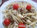 Chilis gombás spagetti kecskesajttal – 1. kép