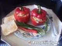 Chilis medvehagymás vajkrémmel töltött paprika – 4. kép