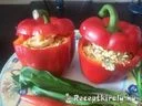Chilis medvehagymás vajkrémmel töltött paprika – 1. kép