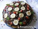 Csokis mogyorós palacsinta torta – 3. kép