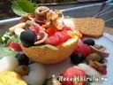 Dinnyesaláta tonhallal kagylóval ringlivel és vodkával – 4. kép