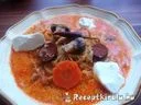 Fehérboros gombás káposztaleves – 1. kép