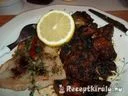 Fehérboros grillezett pangasius mángolddal zöldségekkel – 1. kép