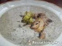 Fehérboros póréhagymás tejszínes gombakrémleves – 1. kép