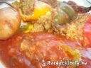 Gombás töltött paprika paradicsomszószban – 4. kép