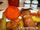 Grillezett kolbász és zöldségek – 1. kép