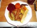 Grillezett kolbász és zöldségek – 4. kép