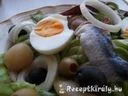 Heringsaláta tojással fejes salátával – 4. kép