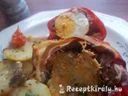 Kacsamájpástétommal és tojással töltött paprika – 1. kép