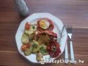 Kacsamájpástétommal és tojással töltött paprika – 4. kép