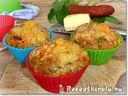 Medvehagymás kolbászos muffin – 3. kép