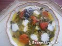 Medvehagymás zöldségleves mozzarellával – 4. kép