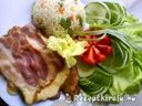 Mustáros karajszeletek baconnel sajttal sütve – 3. kép