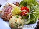 Mustáros karajszeletek baconnel sajttal sütve – 4. kép