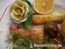 Pangasius grillezve zöldségekkel kapros mártással – 1. kép