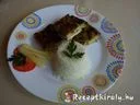 Petrezselymes csirkelepény párolt rizzsel – 1. kép