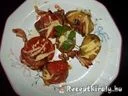 Pulykamáj pástétommal töltött baconbe tekert paradicsom – 2. kép
