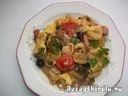 Sajtos tortellini pizzasonkával tejszínes szósszal – 2. kép
