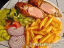 Sajttal töltött virsli baconbe tekerve – 4. kép