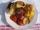 Sörös füstölt csülök Pékné módra vele sült krumplival – 2. kép