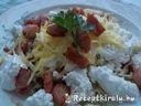 Sonkás túrós tejfölös sajtos tészta – 2. kép