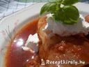 Sonkával töltött paprika vörösboros paradicsomszószban – 3. kép