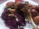 Sült kacsacomb káposztával almával – 4. kép