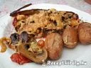 Sült töltött kaliforniai paprika zöldségekkel tojással – 2. kép