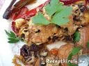 Sült töltött kaliforniai paprika zöldségekkel tojással – 3. kép
