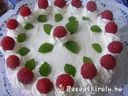 Sütés nélküli málna torta – 1. kép
