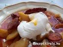 Szalonnás paprikás krumplis lecsó füstölt kolbásszal tejföllel – 3. kép
