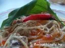 Tejszínes gombás csirkemelles spagetti medvehagymával – 1. kép