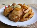 Tepsis csirkecomb steak burgonyával – 3. kép