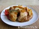 Tepsis csirkecomb steak burgonyával – 4. kép
